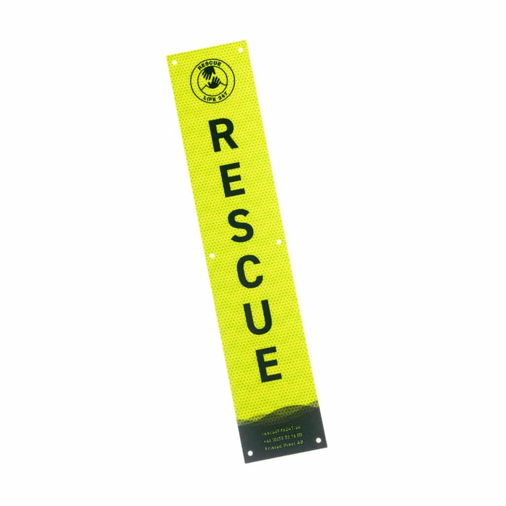 Refleksskilt Gul Rescuelife247
