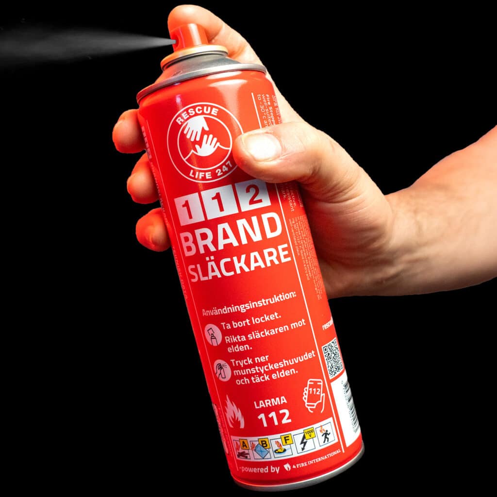 Mobilvennlig bildehelt liten brannslukker